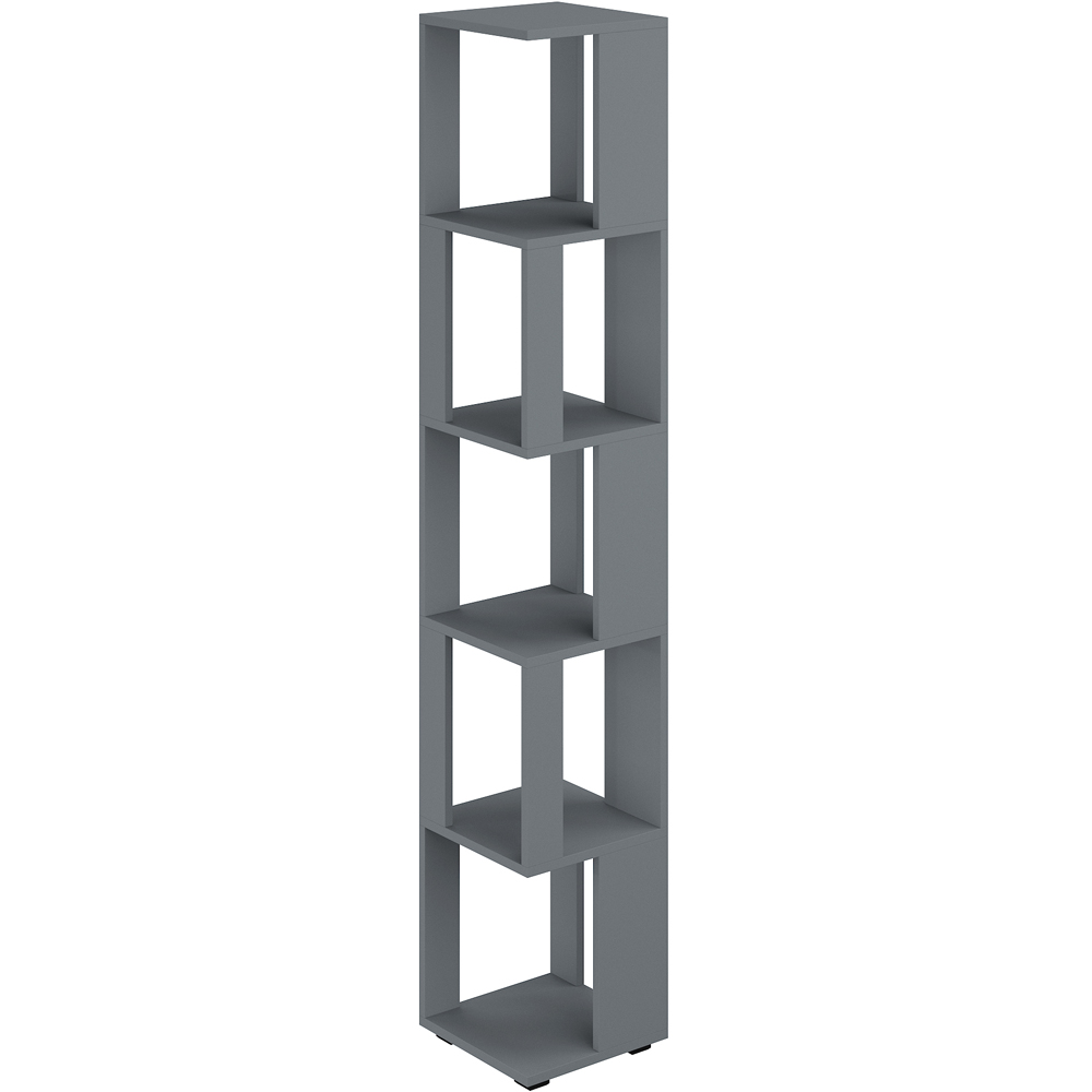 Shefa Line Element-5 6 Shelf Graphite Shelving Unit Image 2
