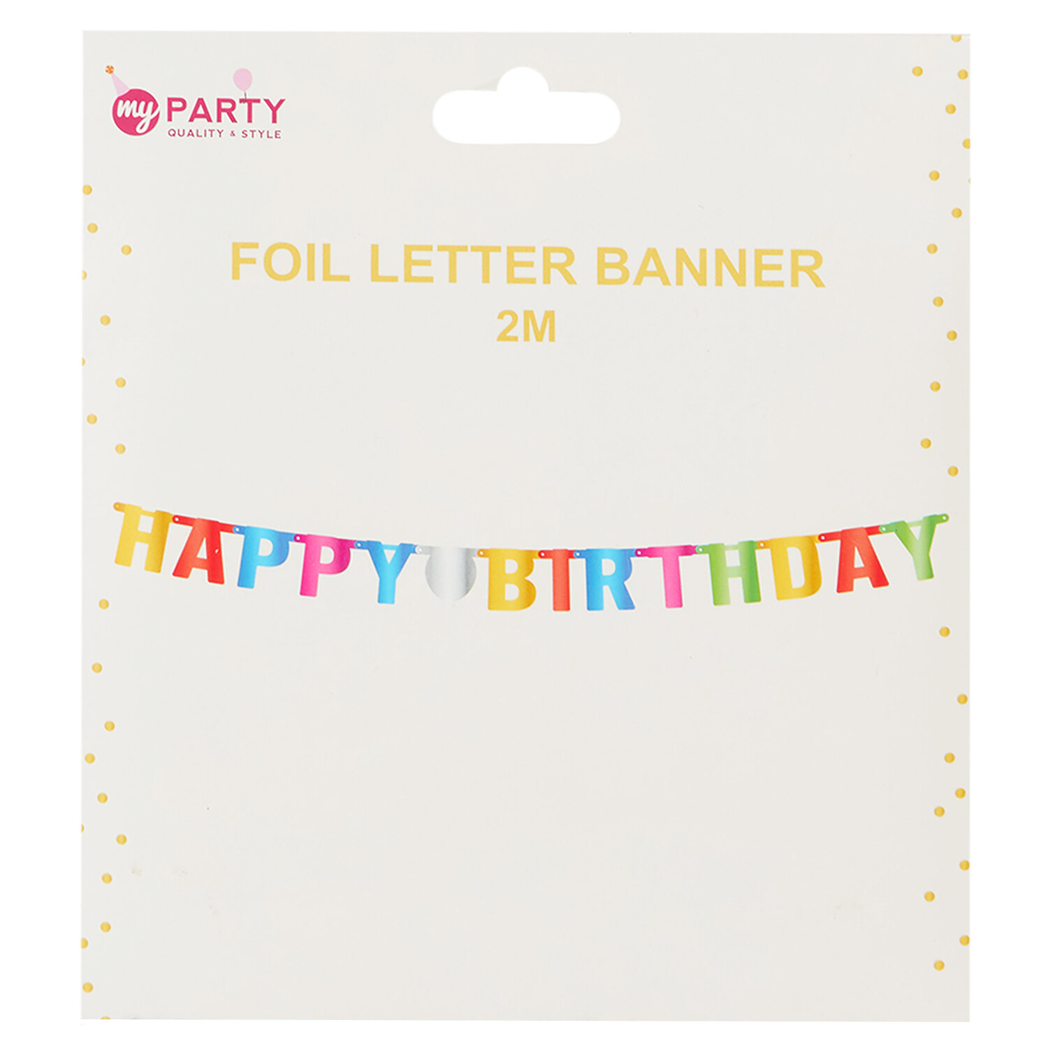 Foil Letter Banner - Multicolour Image 2