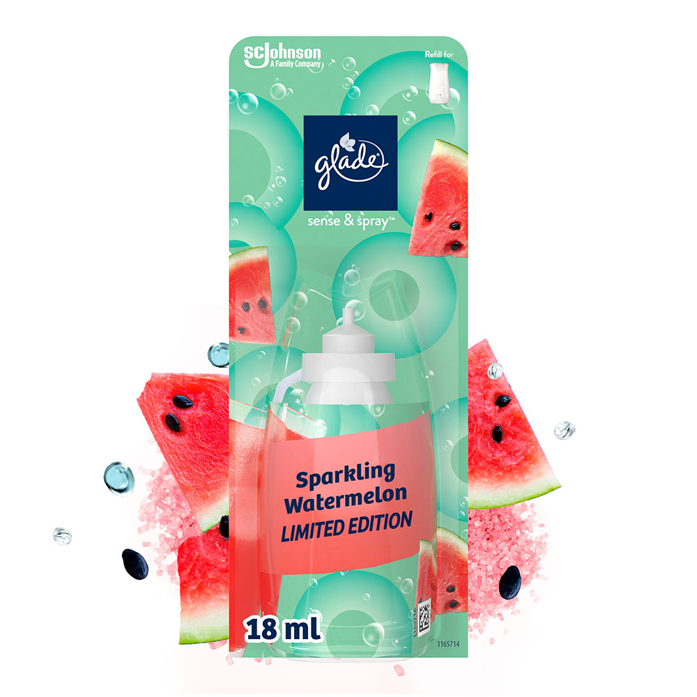 Glade Sense and Spray Sparkling Watermelon Air Freshener Refill 18ml Image 2