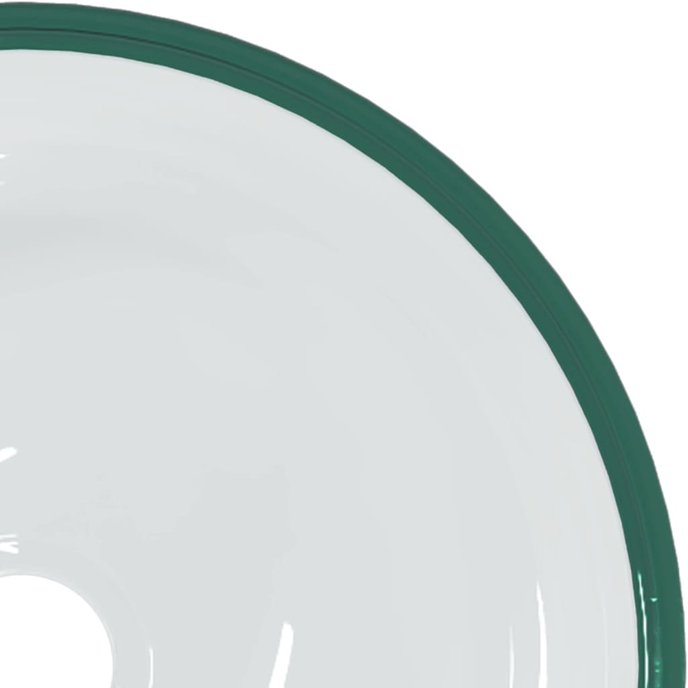 vidaXL Transparent Tempered Glass Round Wash Basin 120 x 300mm Image 3