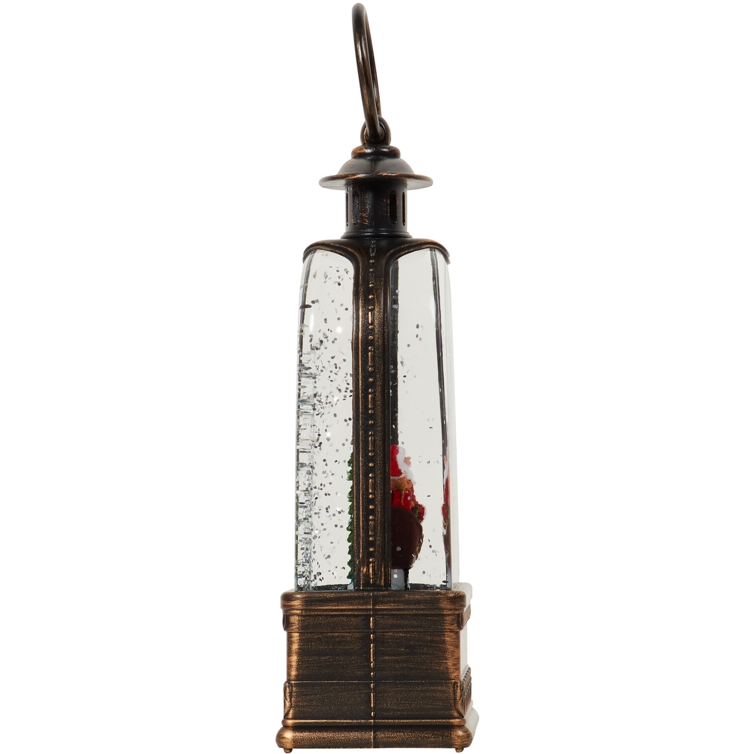 LED Santa Sleigh Scene Lantern - Bronze Image 2