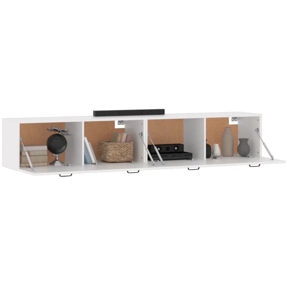 vidaXL 2 Door White Wall Cabinet Set of 2 Image 3