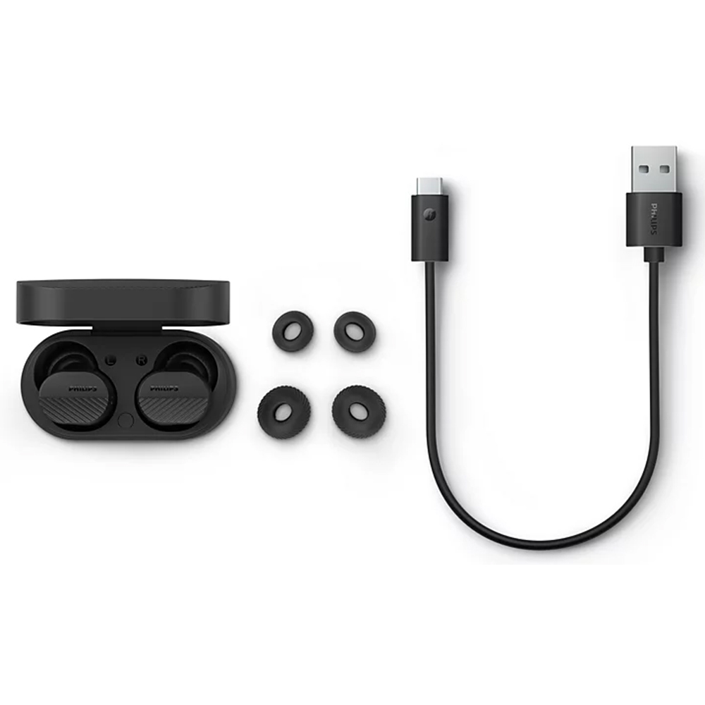 Philips TAT5000 Black Noise-Cancelling True Wireless In-Ear Bluetooth Headphones Image 5