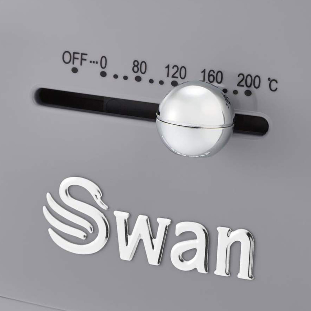 Swan SD10510GRN Grey 6L Retro Manual Air Fryer Image 5