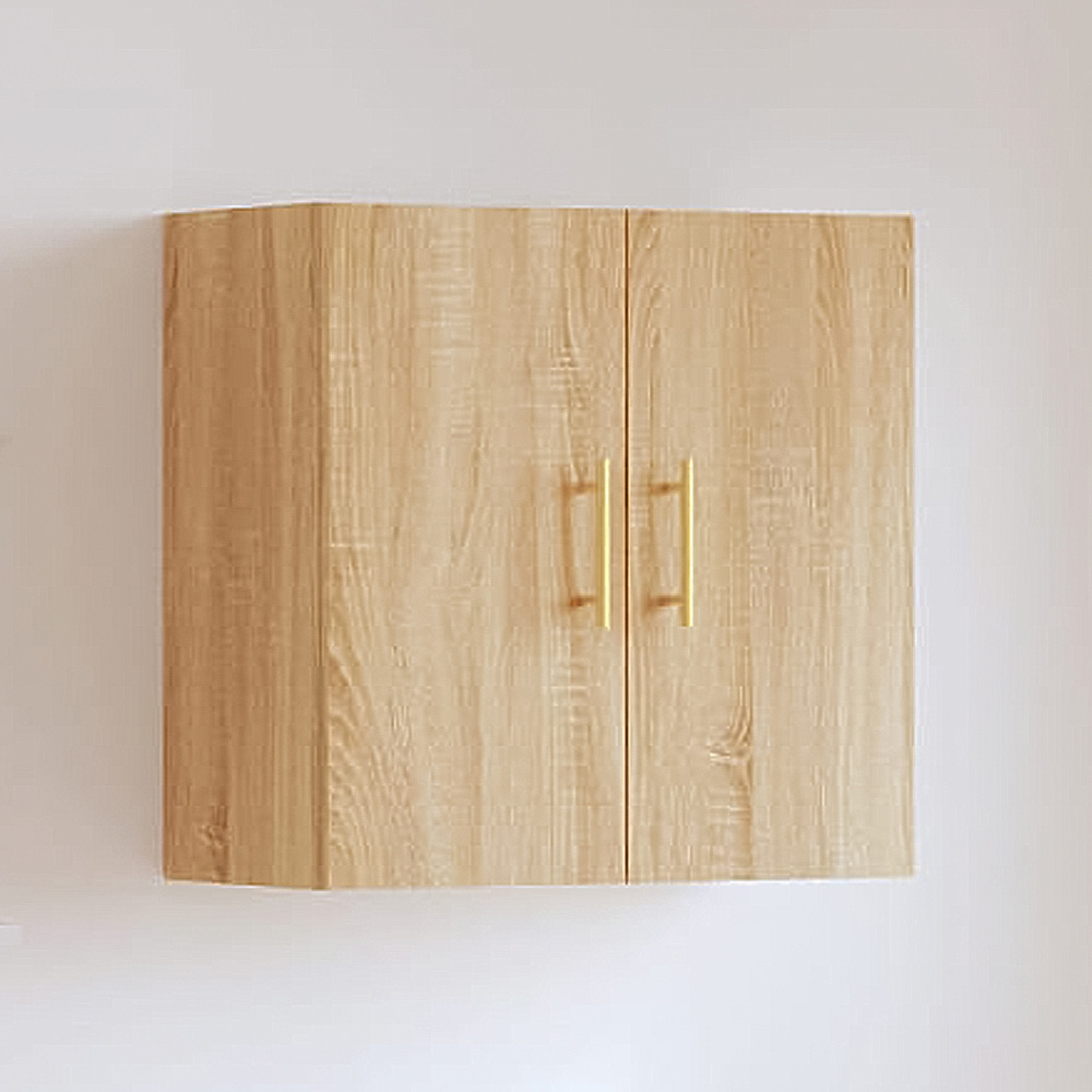 vidaXL 2 Door Sonoma Oak Wall Cabinet Image 1