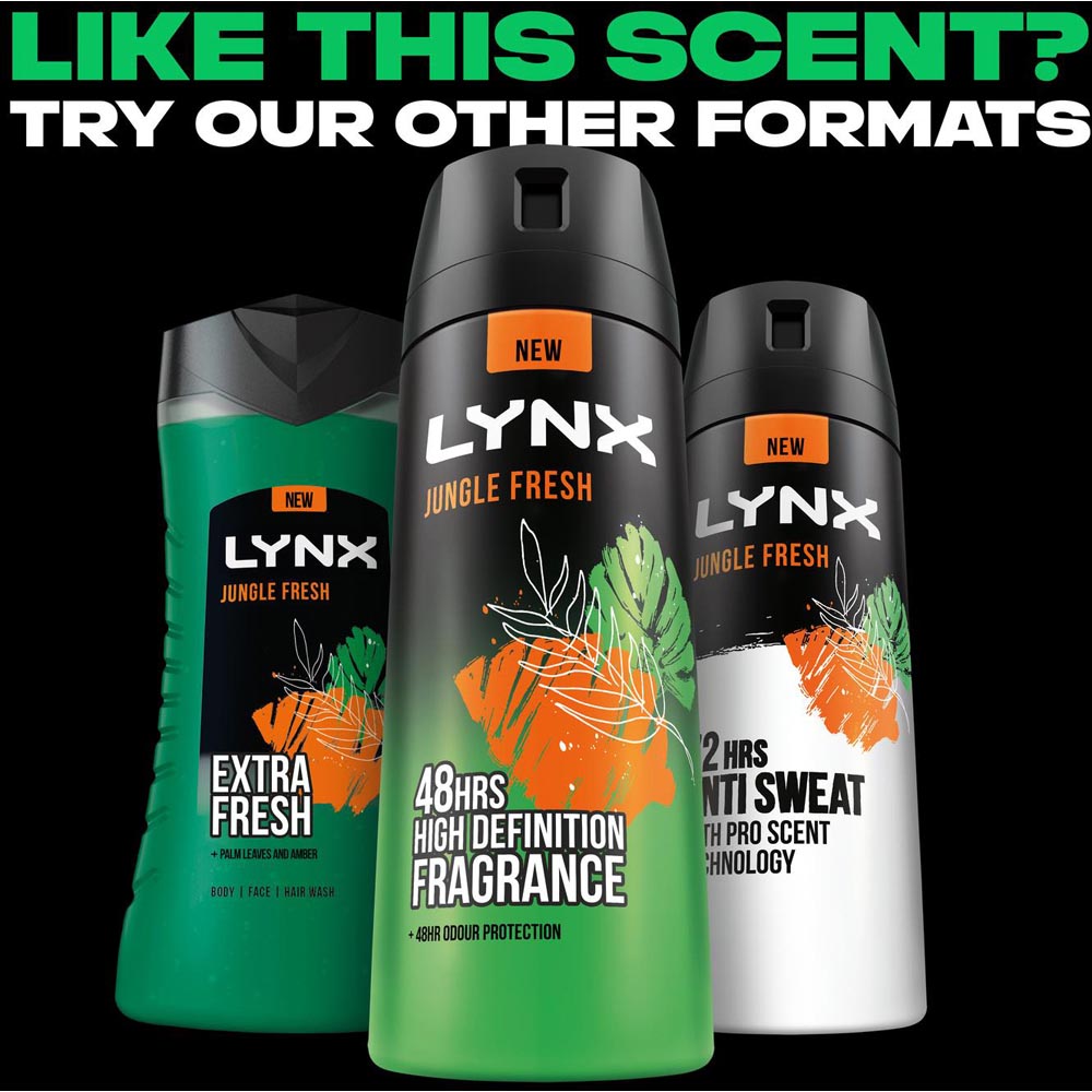 Lynx Jungle Fresh 48H Odour Protection Anti-Perspirant Deodorant Stick 50ml 30 Pack Image 8
