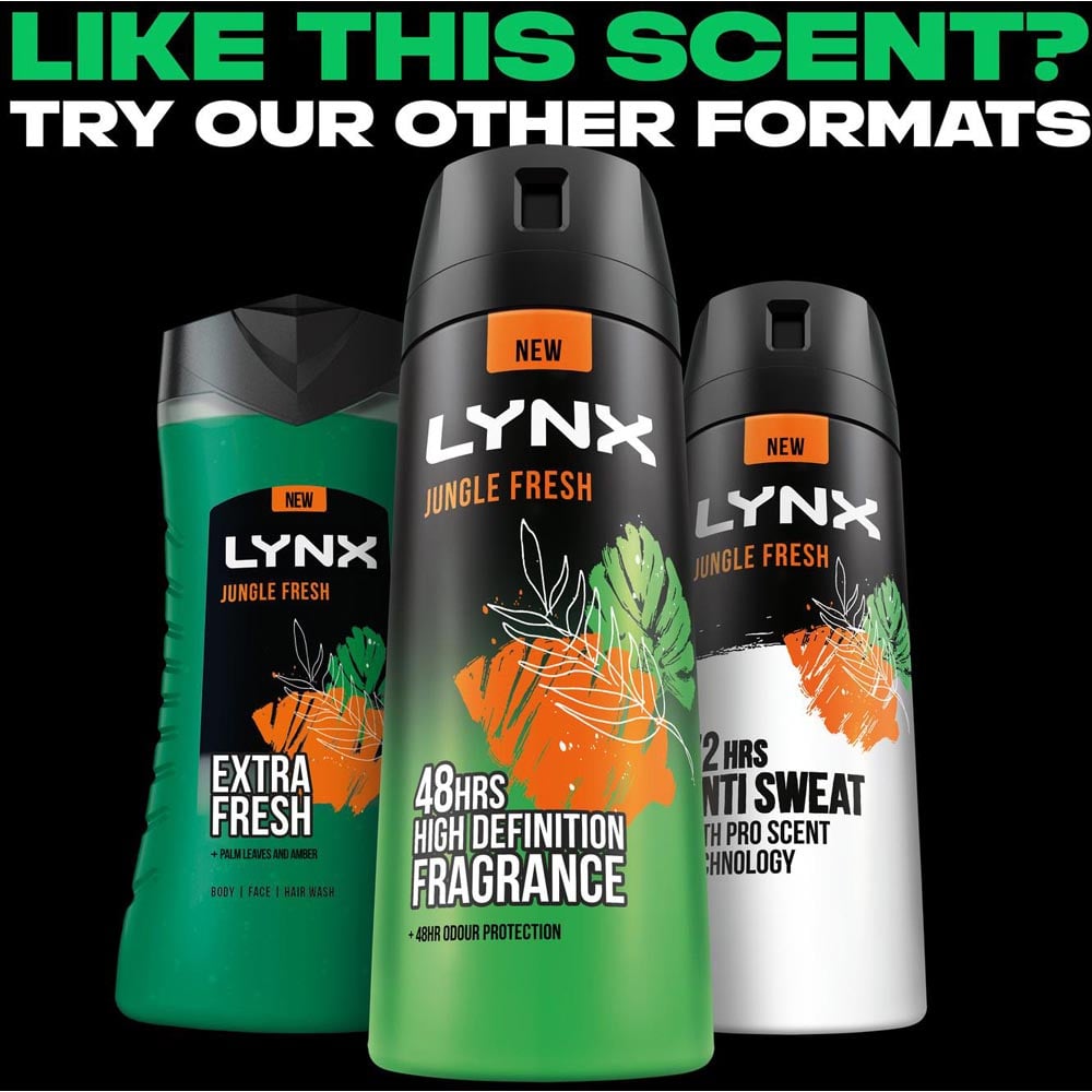 Lynx Jungle Fresh 48H Odour Protection Anti-Perspirant Deodorant Stick 50ml 18 Pack Image 8
