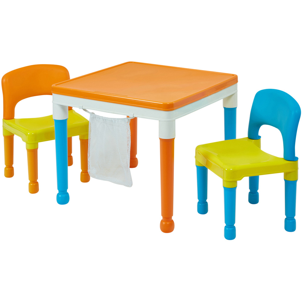 Liberty House Toys Kids 3-in-1 Multicoloured Activity Table and 2 Chairs Set Image 2