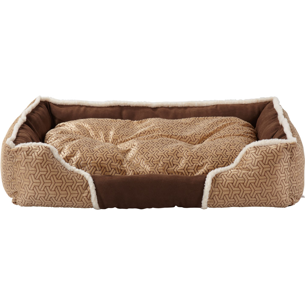 Bunty Kensington Extra Large Cream Fleece Fur Cushion Dog Bed Image 3