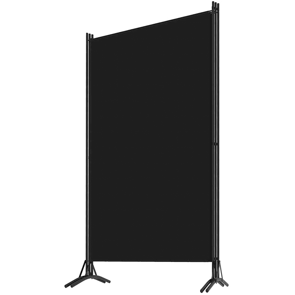 vidaXL Black Wooden 3 Panel Room Divider 260 x 180cm Image 3