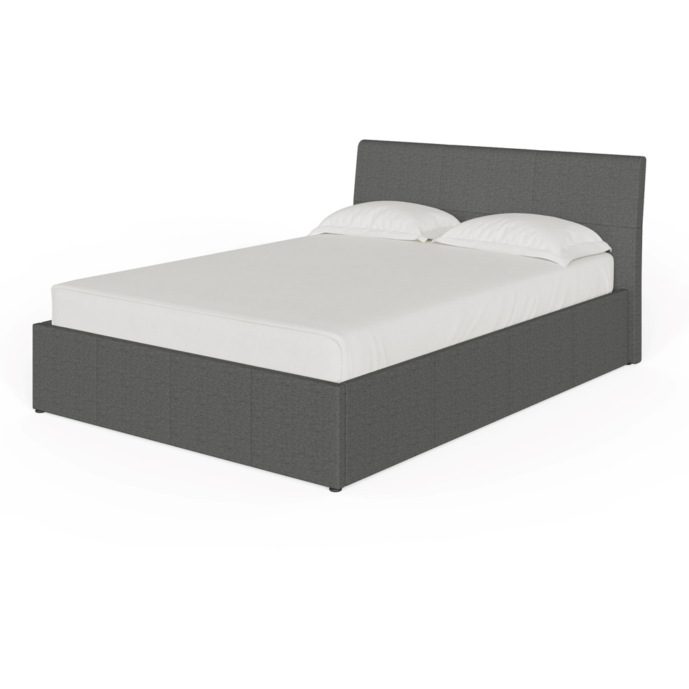 GFW Ascot King Grey End Lift Ottoman Bed Image 2