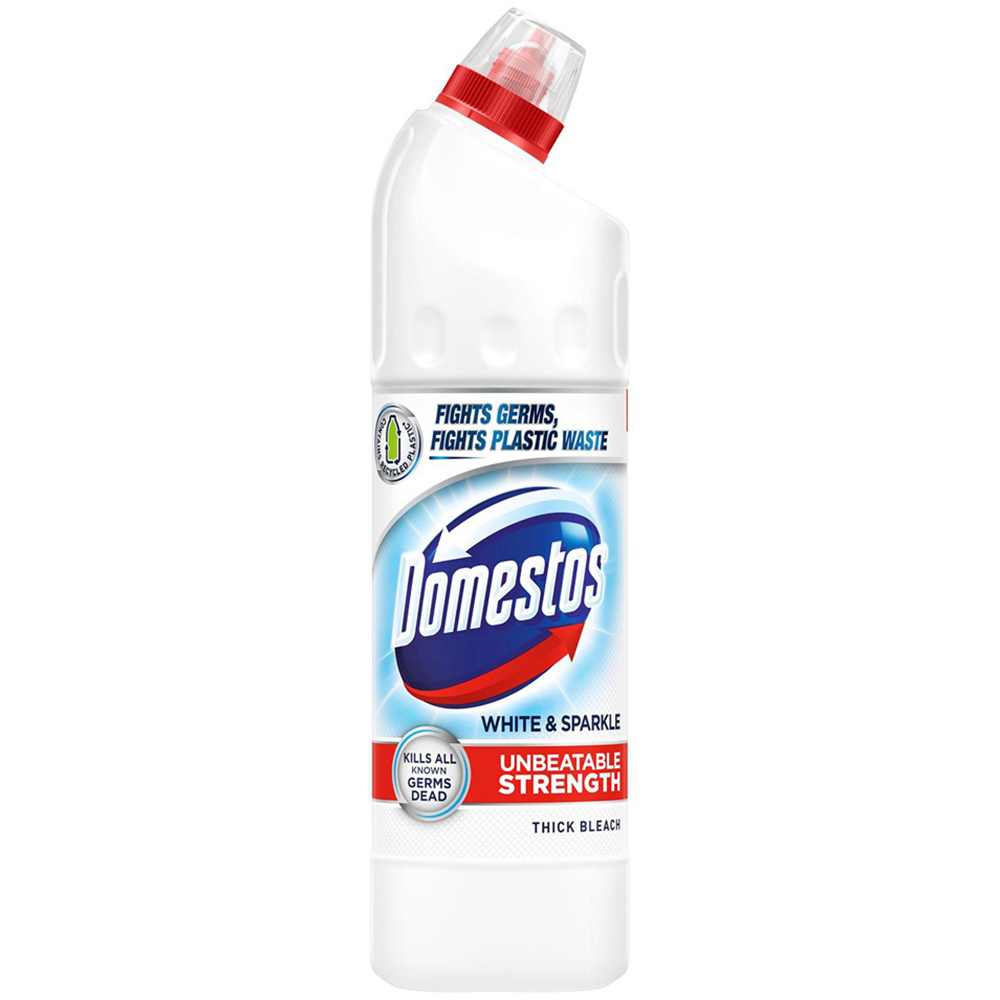 Domestos White and Sparkle Thick Bleach 750ml 6 Pack Image 2