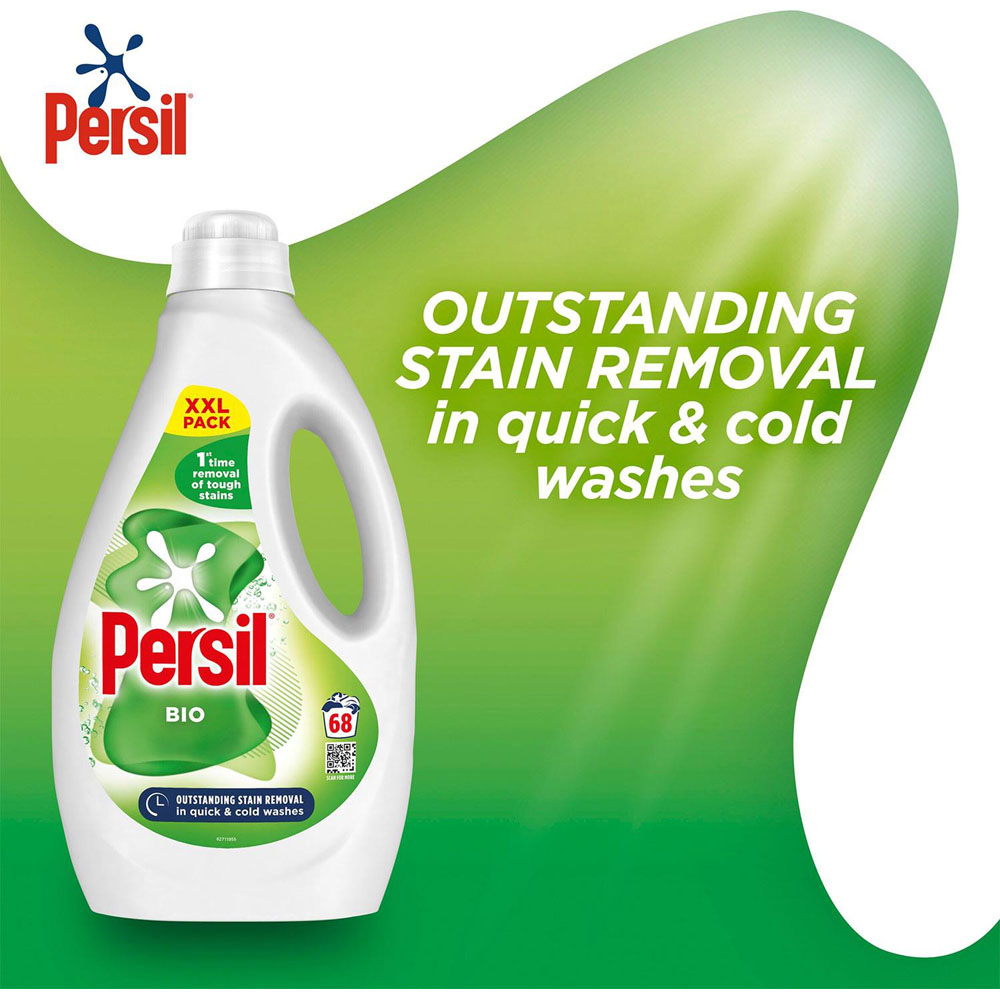 Persil Bio Liquid Detergent XXL 68 Washes 1.836L 3 Pack Image 6