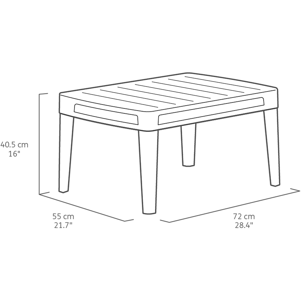 Keter Atlas 4 Seater Graphite Garden Lounge Set Image 7