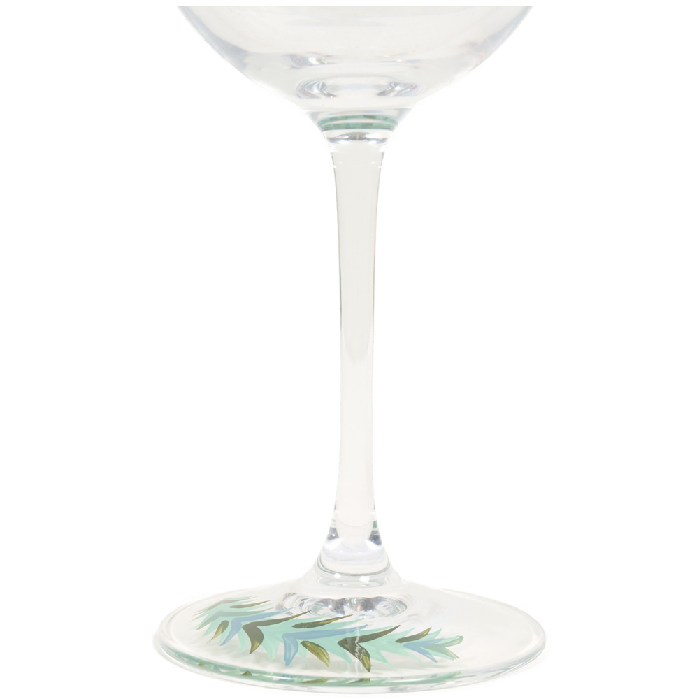 Bows and Gold Wreath Wine Glass Image 3