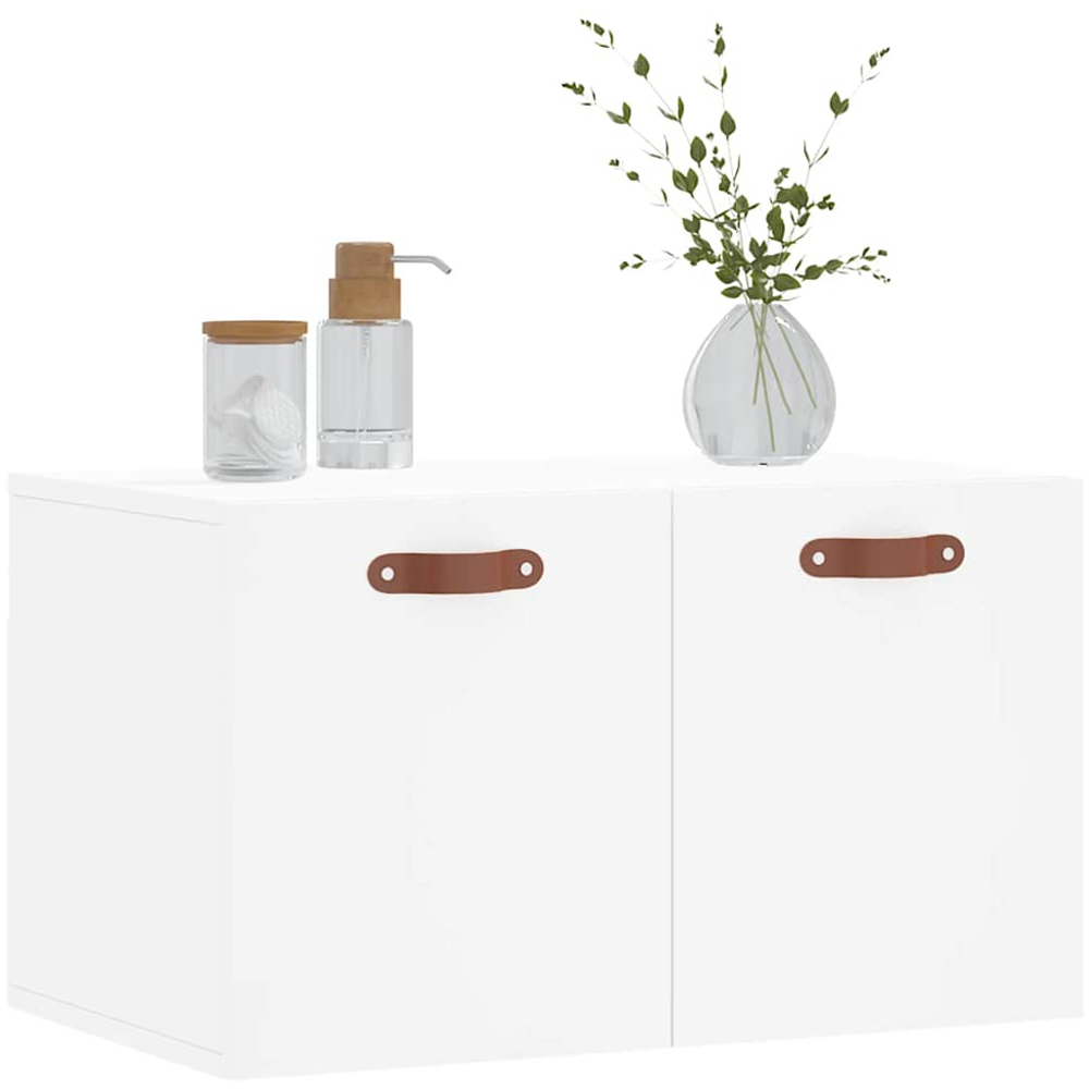 vidaXL 2 Door White Wall Cabinet Image 3