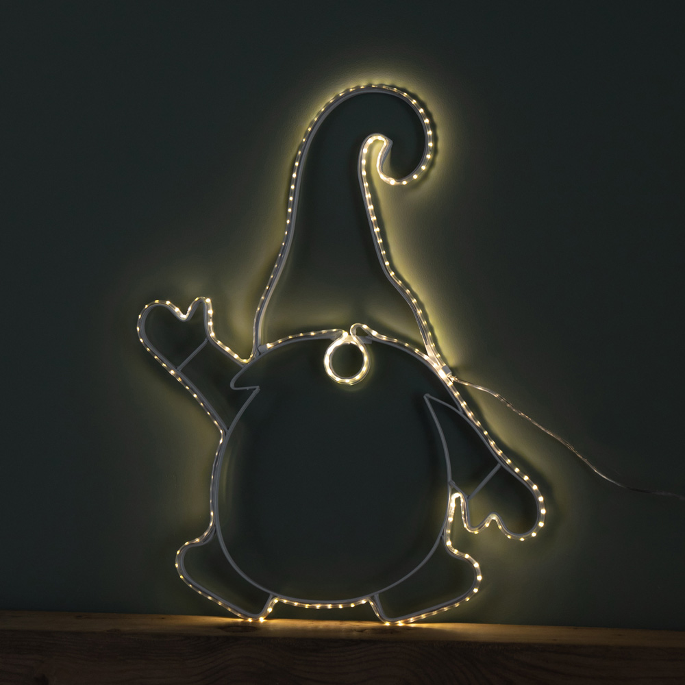 Samuel Alexander 205 Warm White LED Hanging Gonk Silhouette Christmas Decoration 46cm Image 6