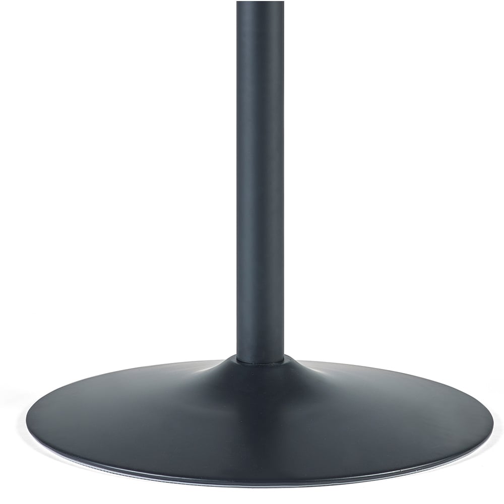 Julian Bowen Nero 4 Seater Round Dining Table Black Image 3