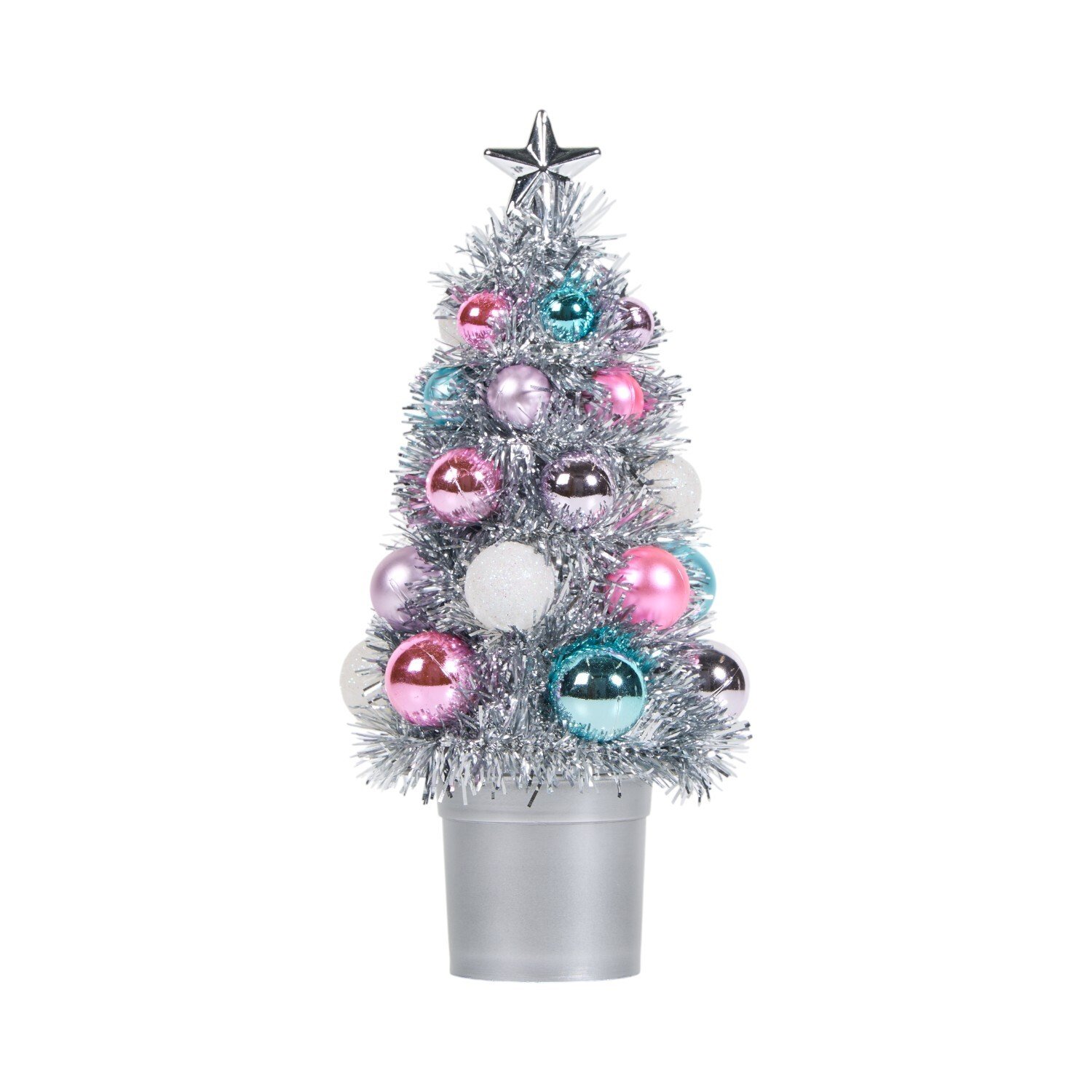 Christmas Tinsel Tree with Ball Image 10