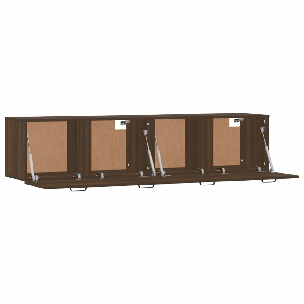 vidaXL Single Door Brown Oak Wall Mounted Cabinet Set of 2 Image 5