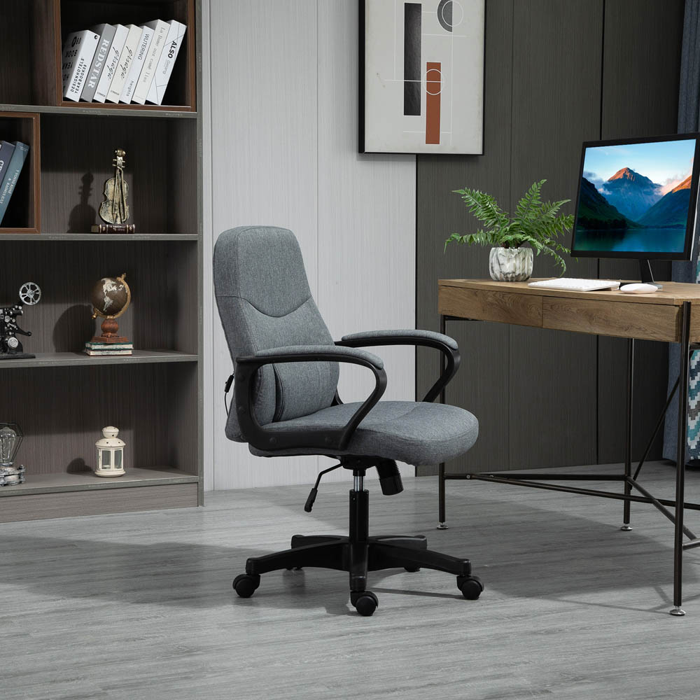 Portland Grey Swivel Massage Office Chair Image 6
