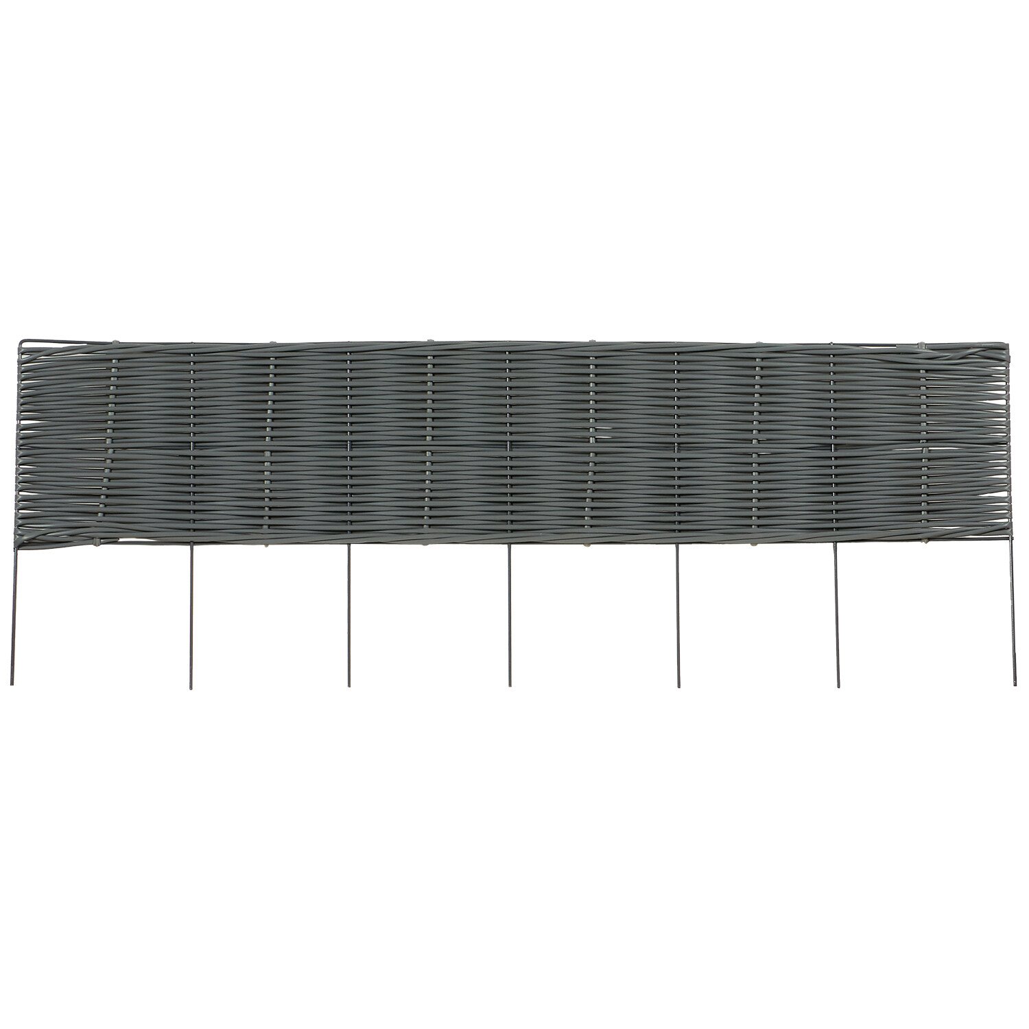 Faux Rattan Edging - Grey Image 1