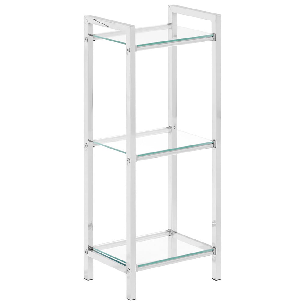 Premier Housewares 3 Tier Tempered Glass Shelf Unit Wilko