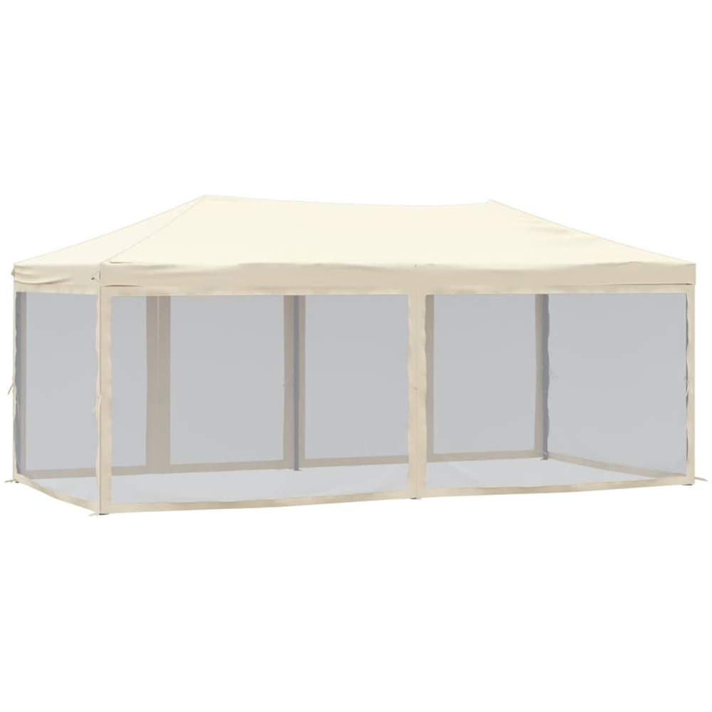 vidaXL 3 x 6m Cream Foldable Gazebo Party Tent Image 5