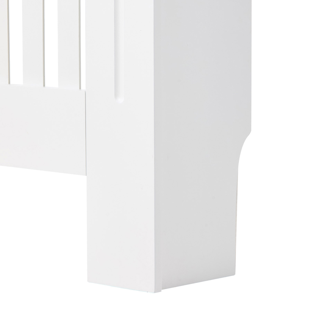 Living and Home White Slatted Radiator Cover 78 x 83cm Image 3