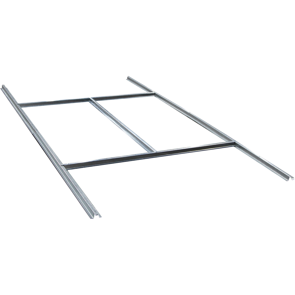 Rowlinson Airevale Plastic Apex Shed Light Grey with Foundation Kit 8 x 6ft Image 3