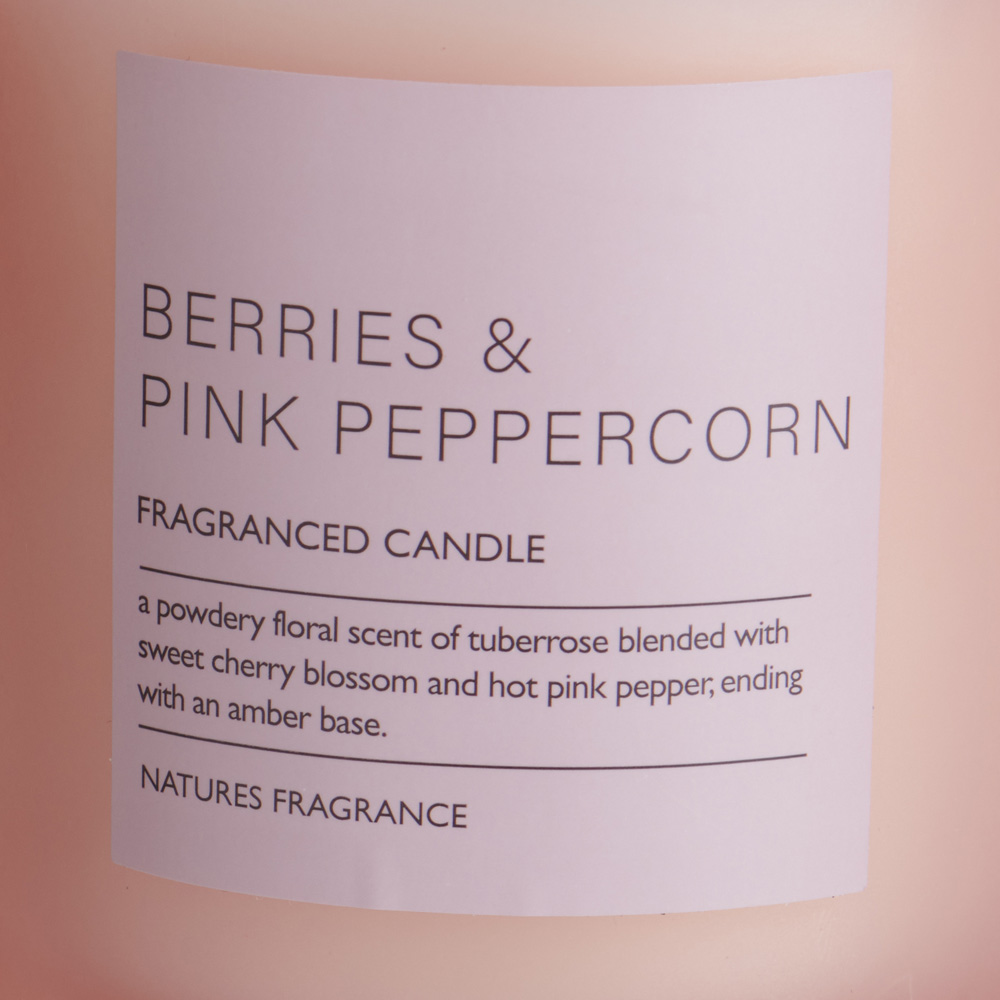 Natures Fragrance Berries and Pink Peppercorn Jar Candle Small Image 4