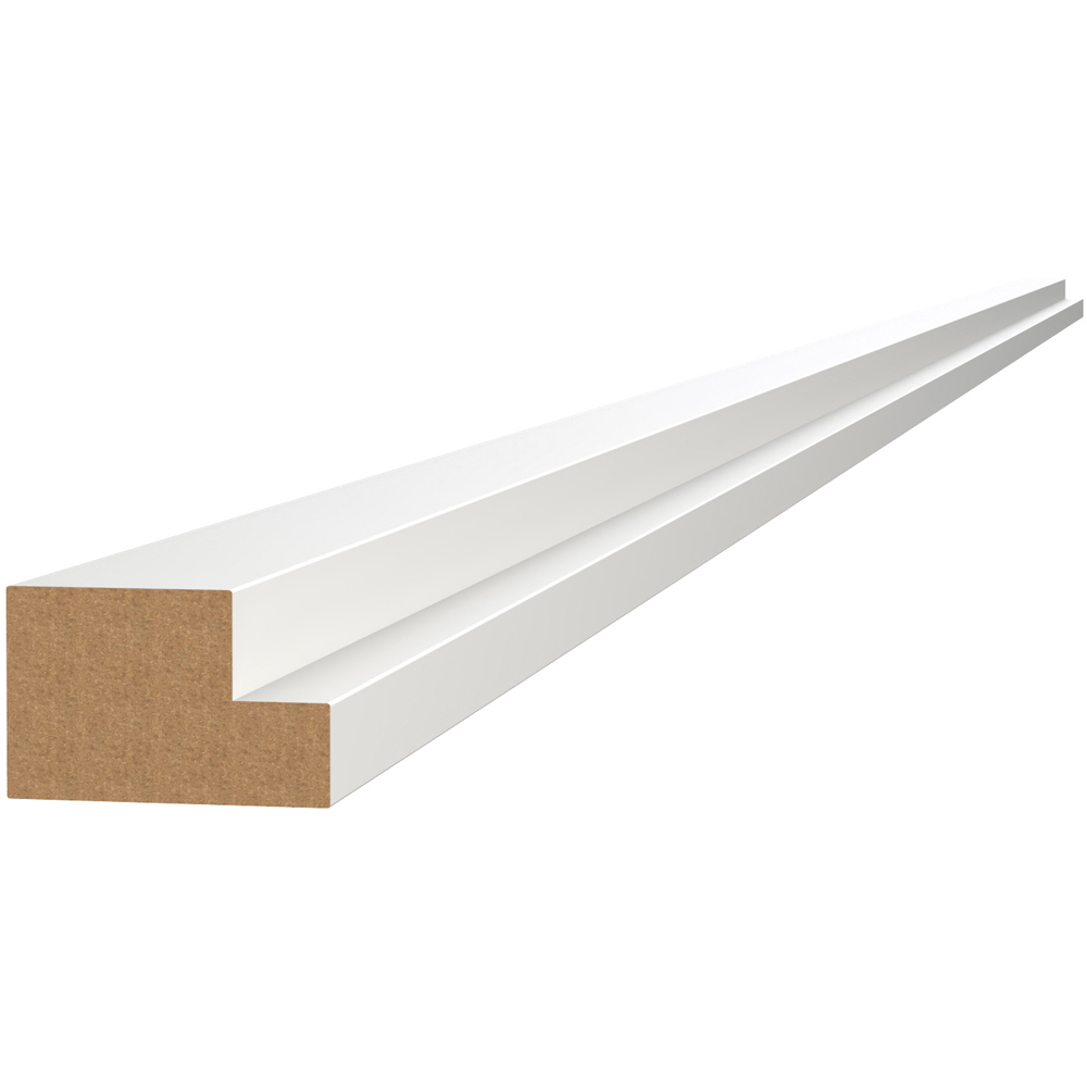 Kitchen Kit J-Pull Gloss White Multi Rail 2745 x 55 x 36mm Image 1