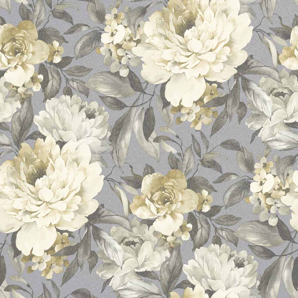 Holden Gardenia Grey and Ochre Wallpaper Image 1