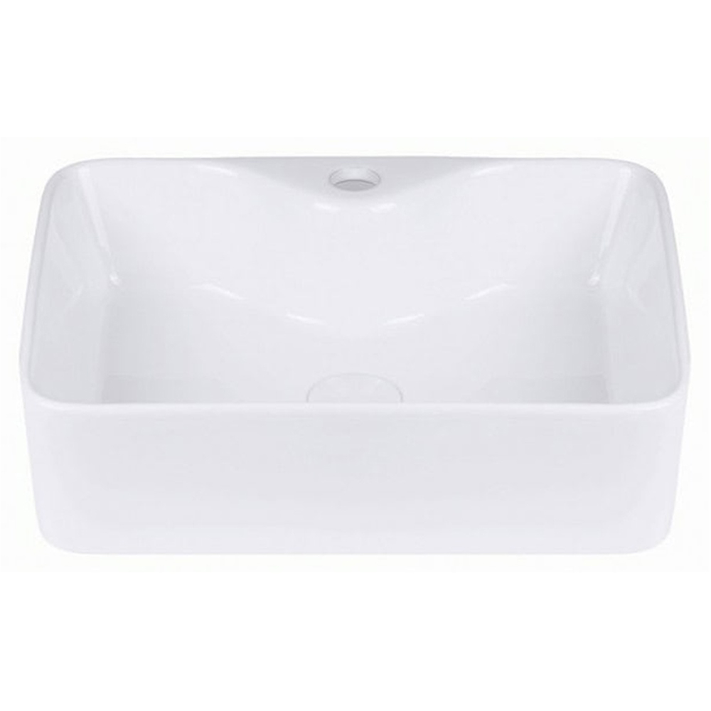 Impact Furniture Aruba White Gloss and Oak Wall Hung Bathroom Cabinet with Countertop Sink 800mm Image 4