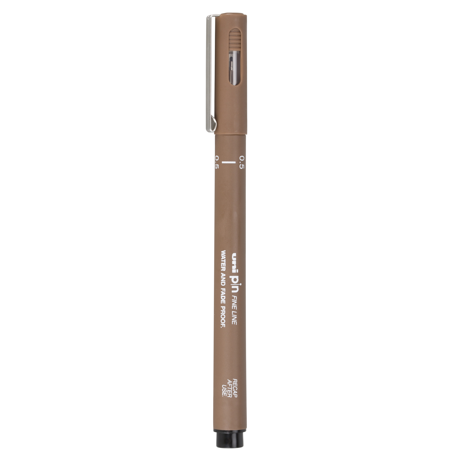 Uniball Pin Fine Liner Drawing Pen - Sepia / 0.5mm Image 1