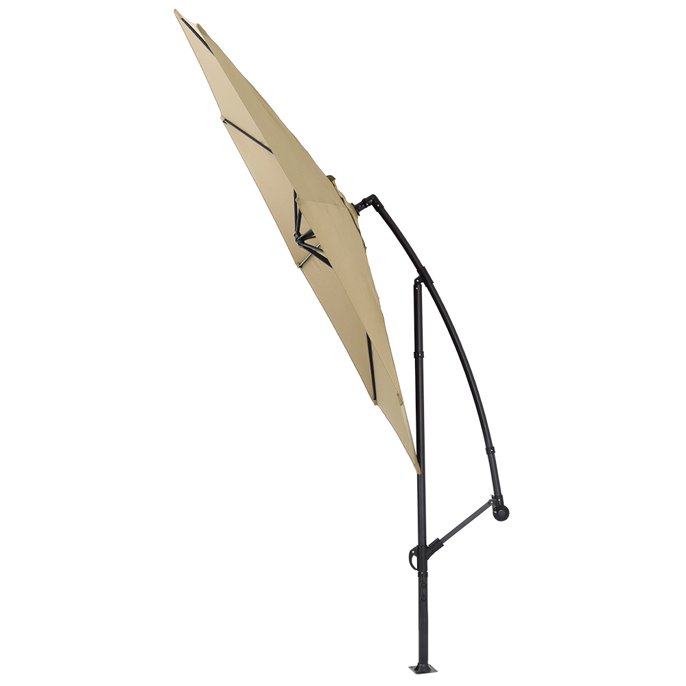 Living and Home Taupe Garden Cantilever Parasol 3m Image 4