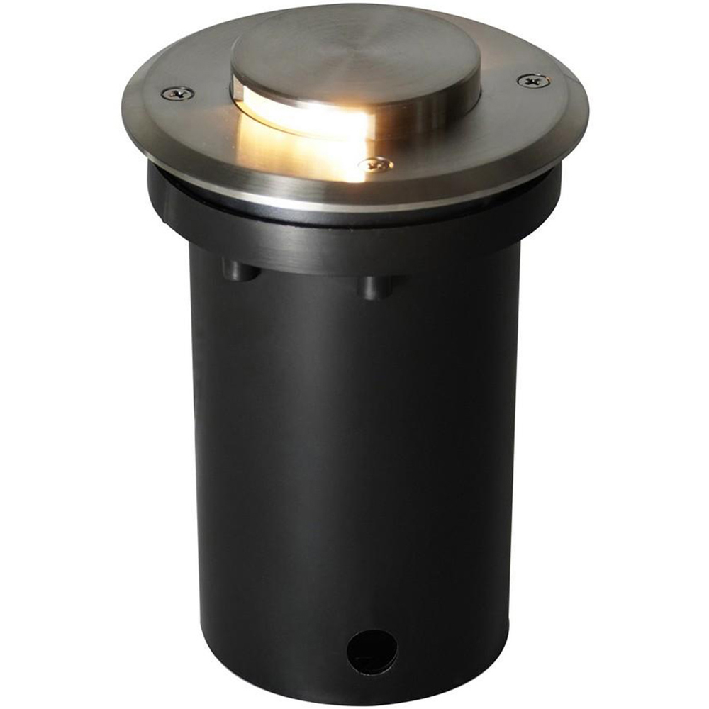 Nordlux Tilos Stainless Steel and Glass Exterior Floor Light Image 1