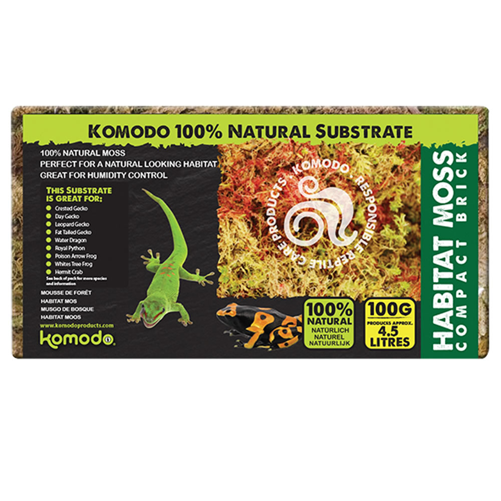 Komodo Habitat Moss Compact Brick 100g Image