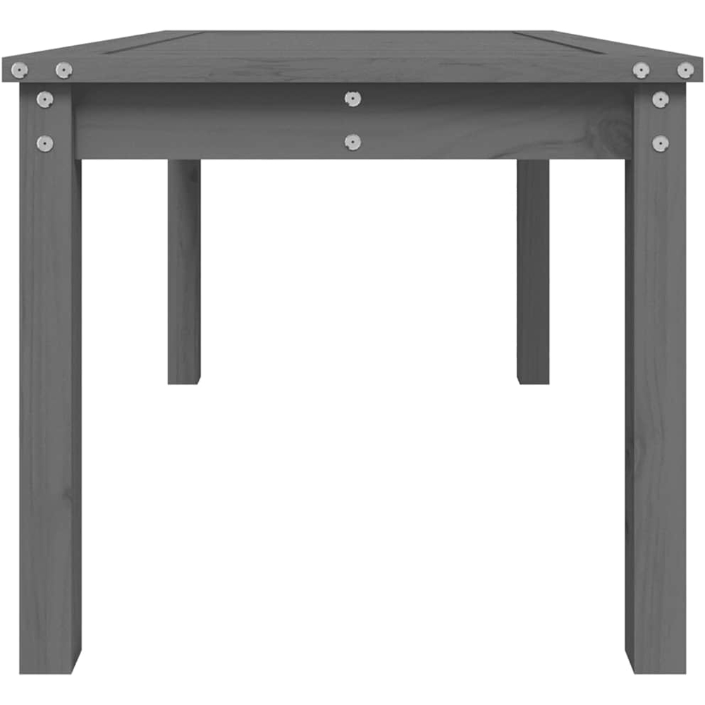 vidaXL Grey Solid Wood Pine Garden Coffee Table Image 4