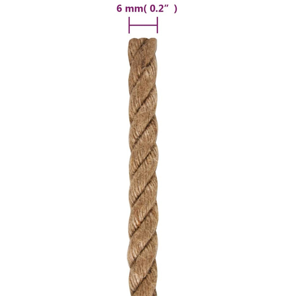 Walplus 6mm Jute Rope 100m Image 6