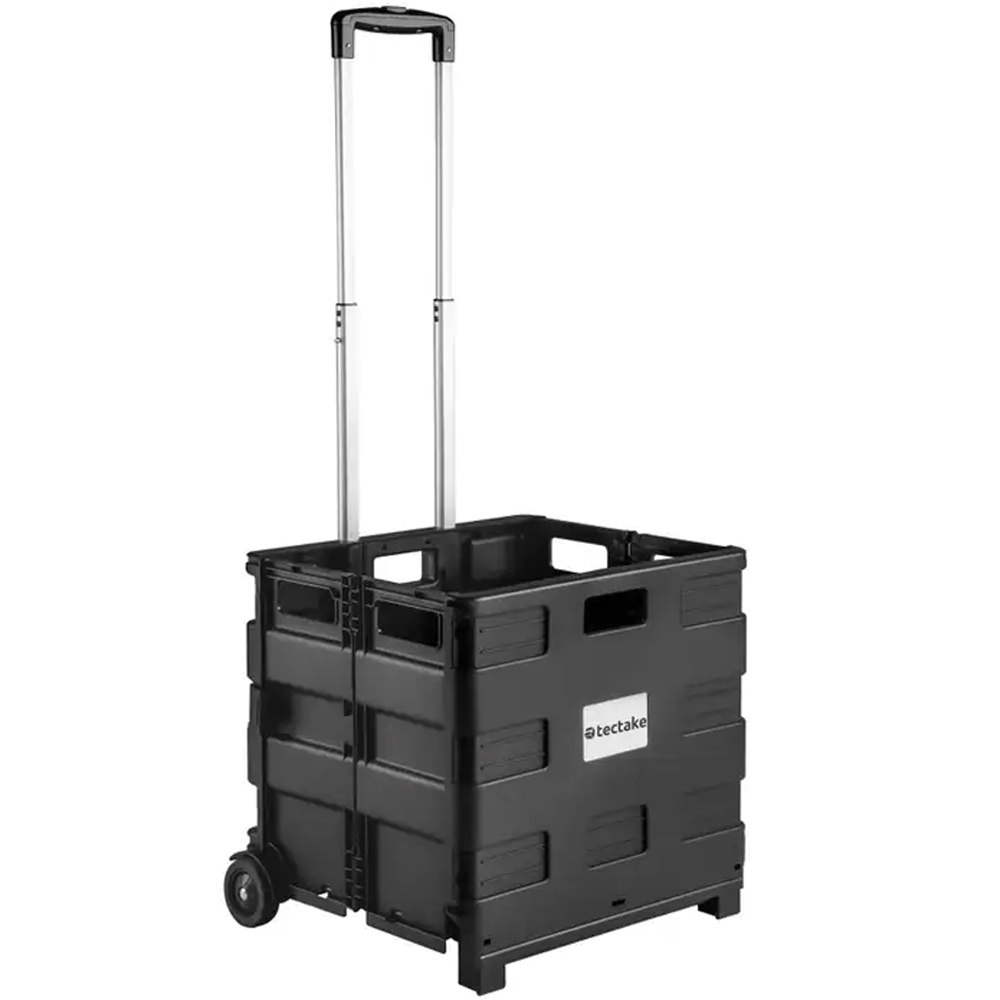 tectake Foldable Hard Shell Shopping Trolley 35kg Image 1