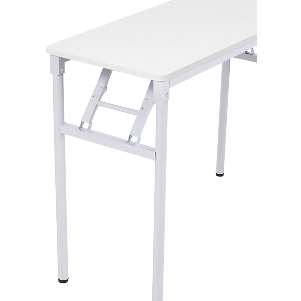 Living and Home Metal Frame Foldable Laptop Desk White Image 4