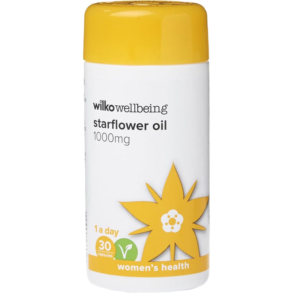 Wilko Starflower Oil Capsules 1000mg 30 pack Image