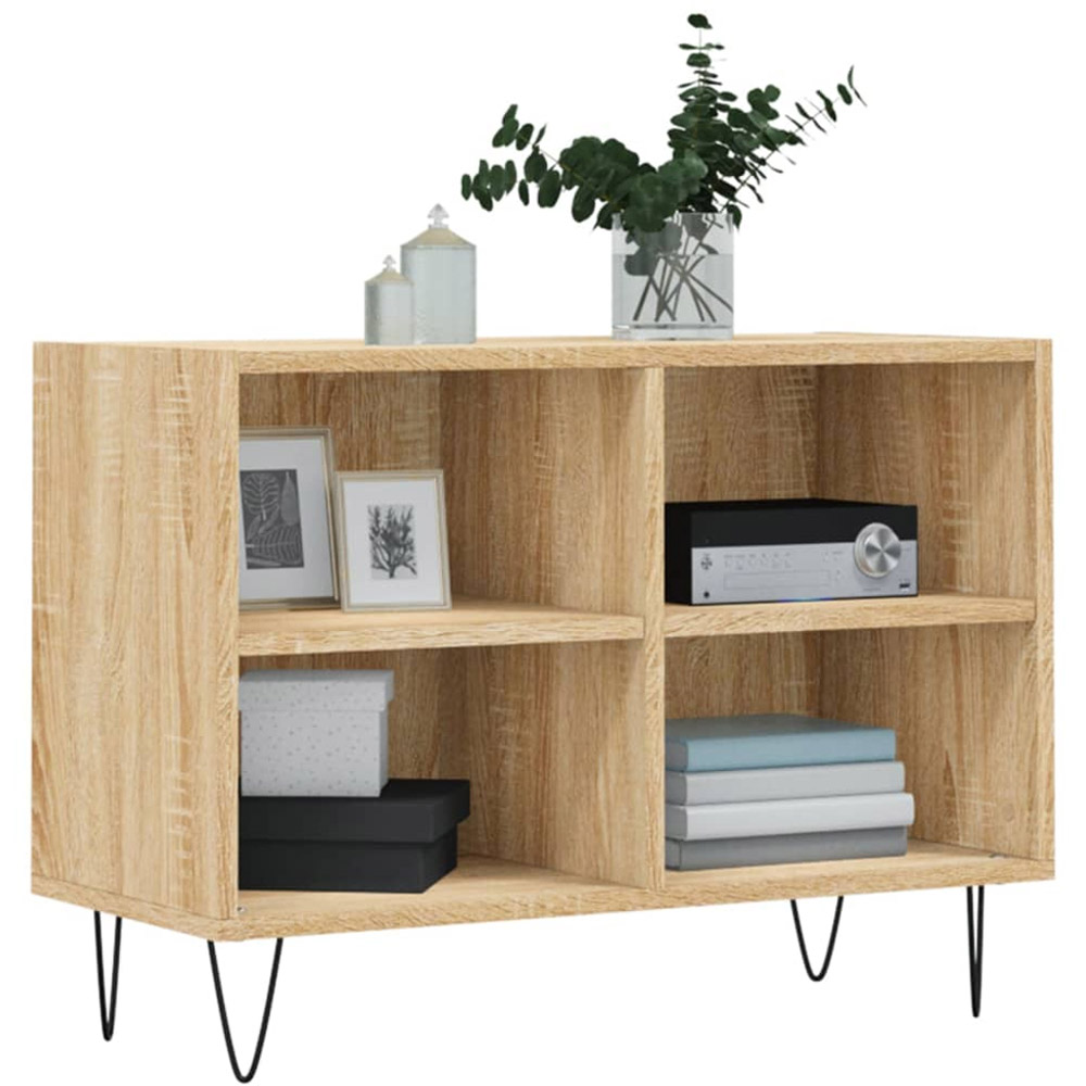 vidaXL 4 Shelf Sonoma Oak TV Cabinet Image 3