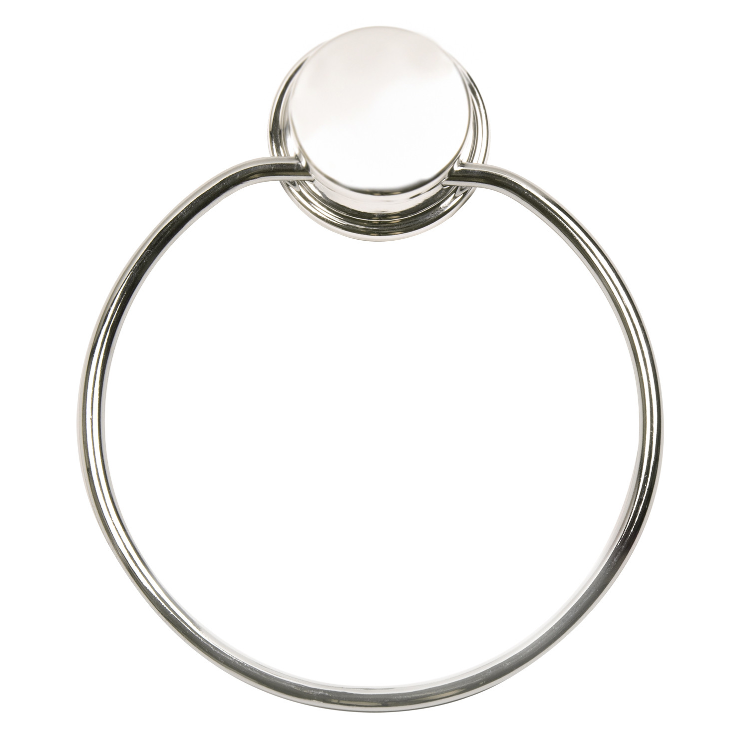Chrome Peel and Fix Towel Ring Image 1