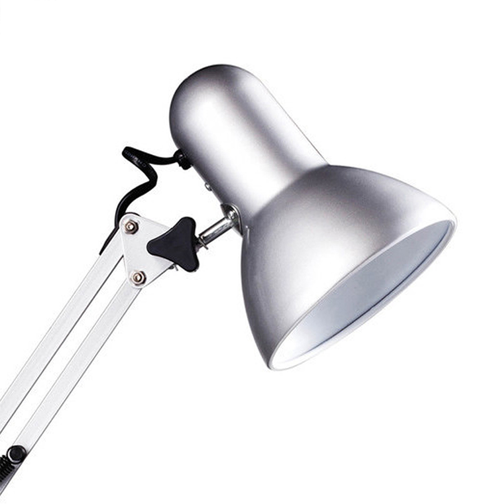 Premier Housewares Studio Silver Grey Desk Lamp Image 5