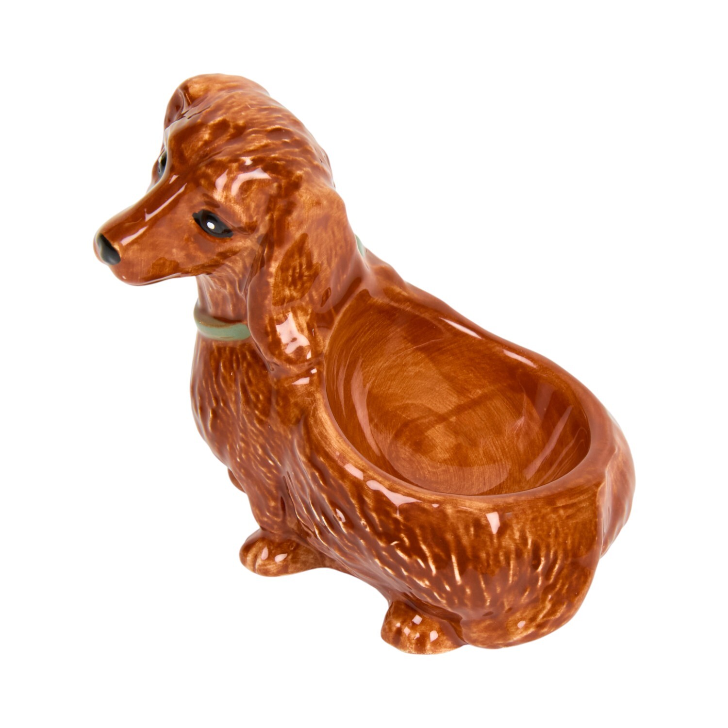 Waggy Tails 3D Ceramic Egg Cup Brown Image 2