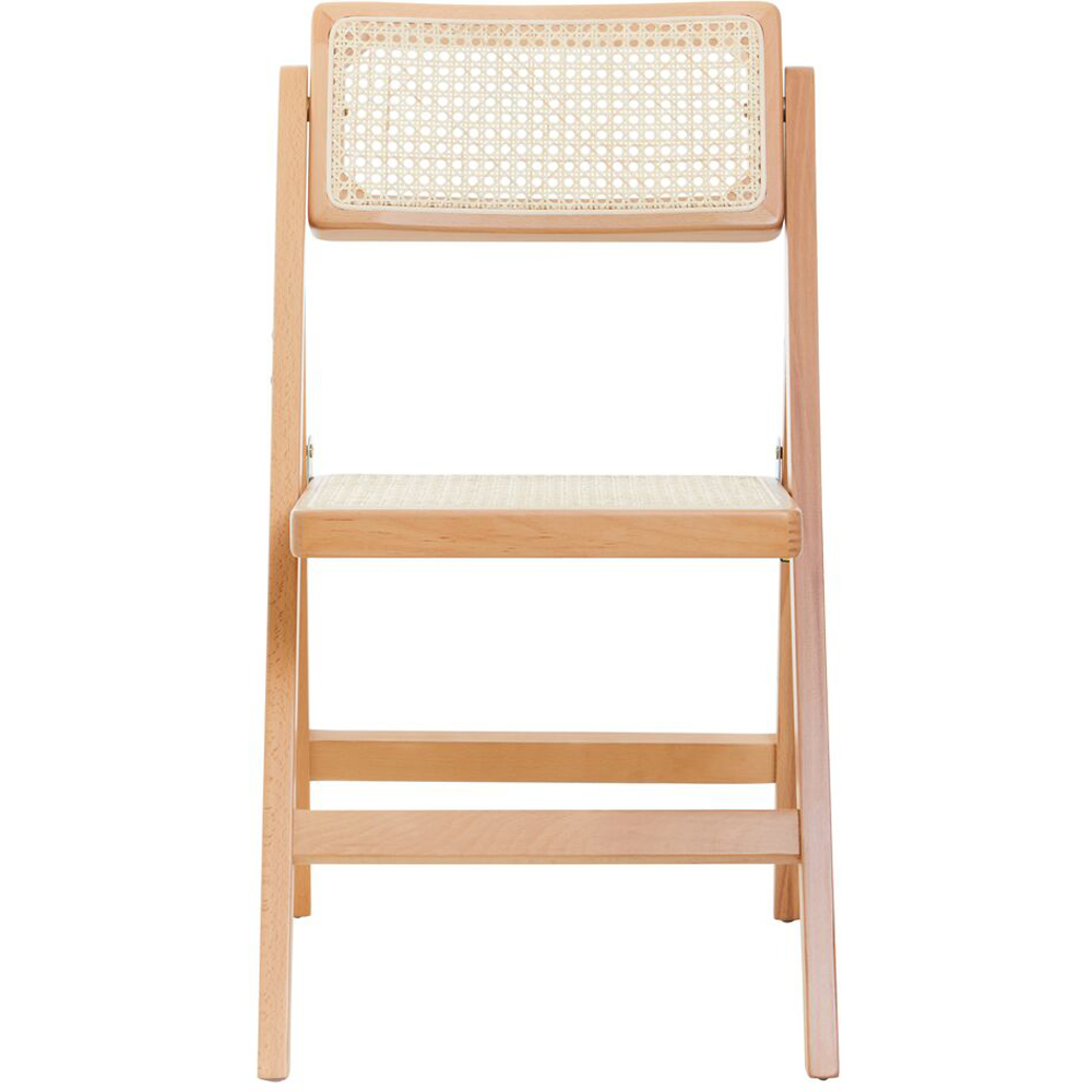 Premier Housewares Cebu Beech Wood Frame Folding Chair Image 2