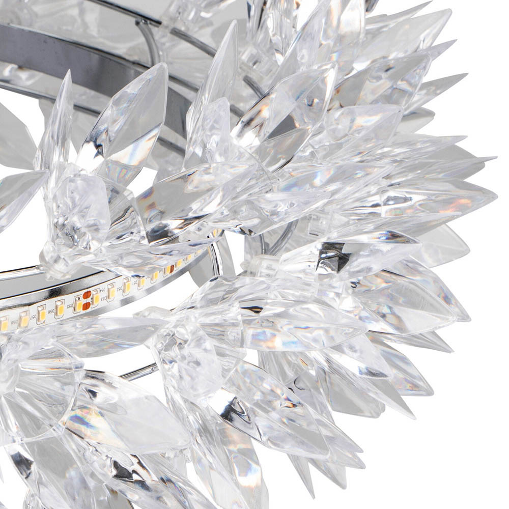 Floral Crystal Effect LED Ceiling Chandelier Image 2