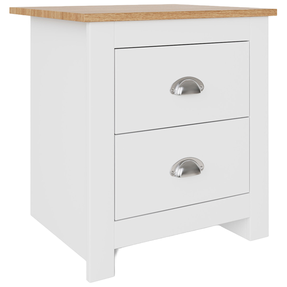 GFW Lancaster White 3 Piece Bedroom Furniture Set Image 4